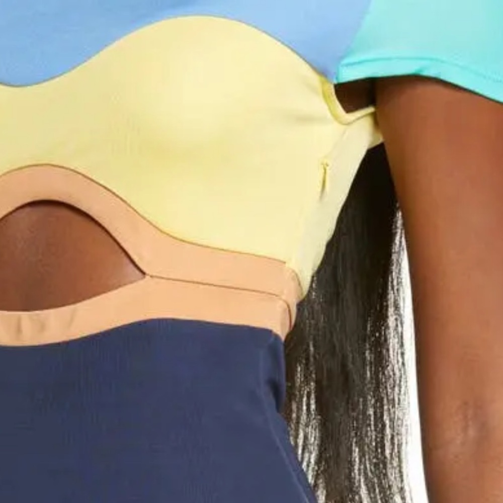 STAUD Piera Colorblock Cutout Dress - Picture 9 of 9